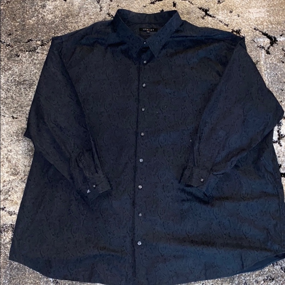 5XL Synergy men’s long sleeve button down